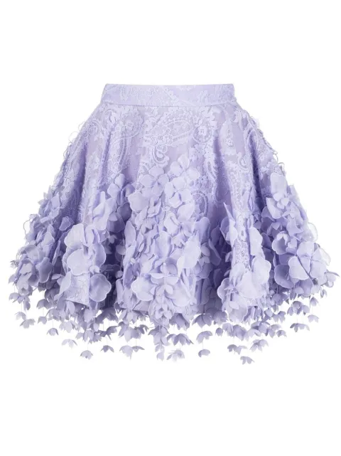 ZIMMERMANN High Tide lace mini skirt