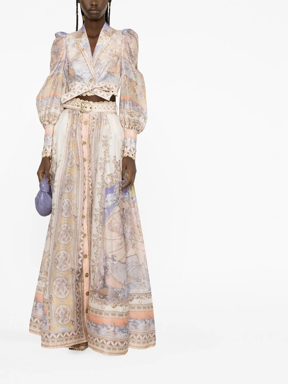 Image 2 of ZIMMERMANN High Tide Cropped-Hemd