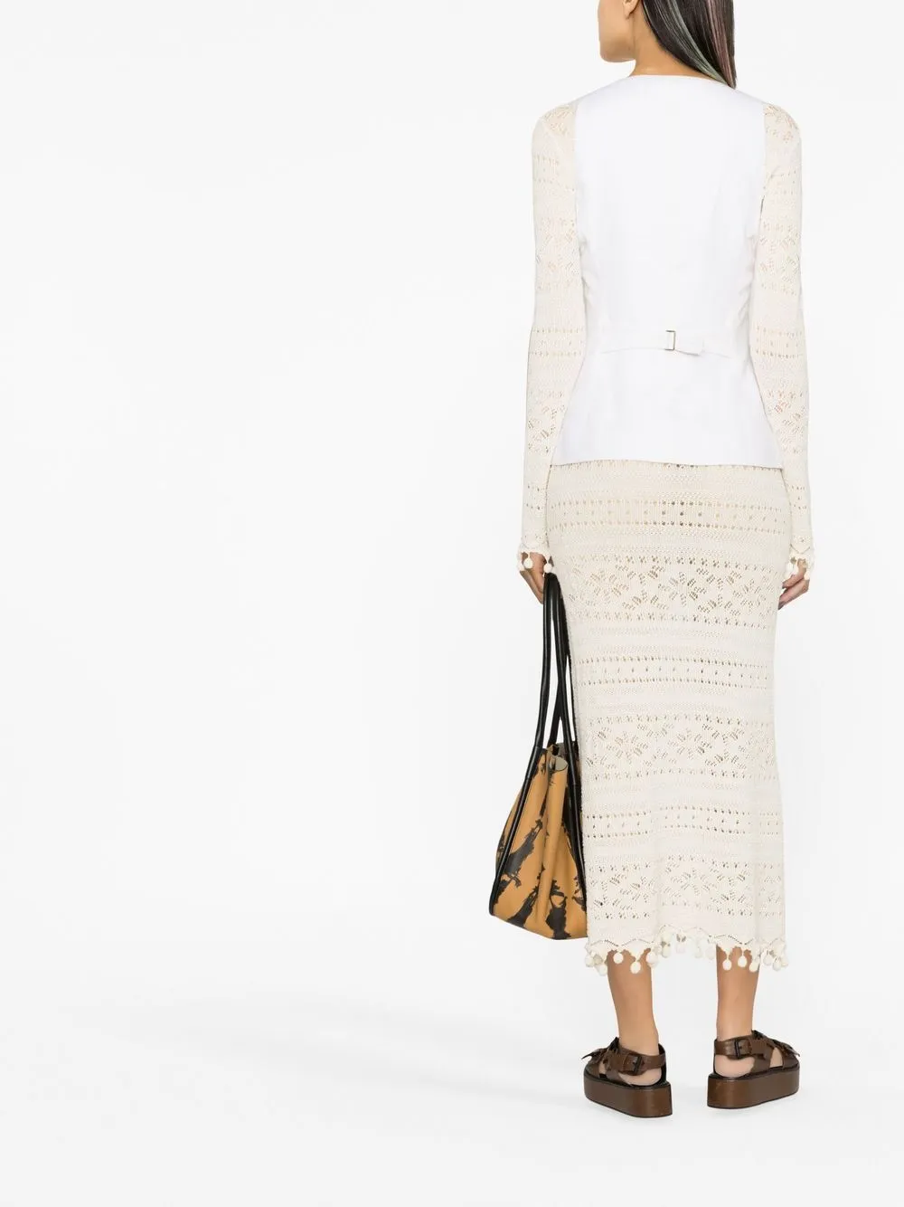 Chloé Sleeveless Button-up Waistcoat In Neutrals