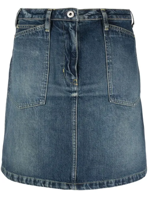 Minijupe en jean à coupe évasée - Kenzo - Modalova
