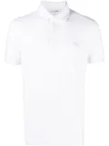 Lacoste logo-patch polo shirt - White