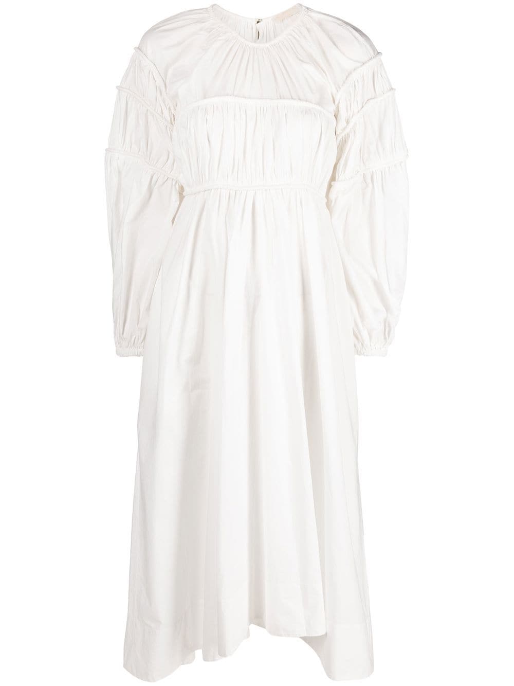 Ulla Johnson Viviana Smocked Dress In Weiss | ModeSens