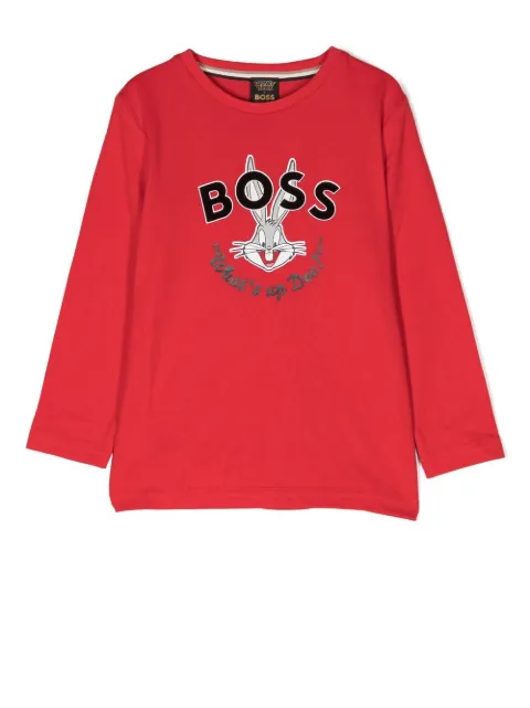 BOSS Kidswear - x Looney Tunes logo-print T-shirt