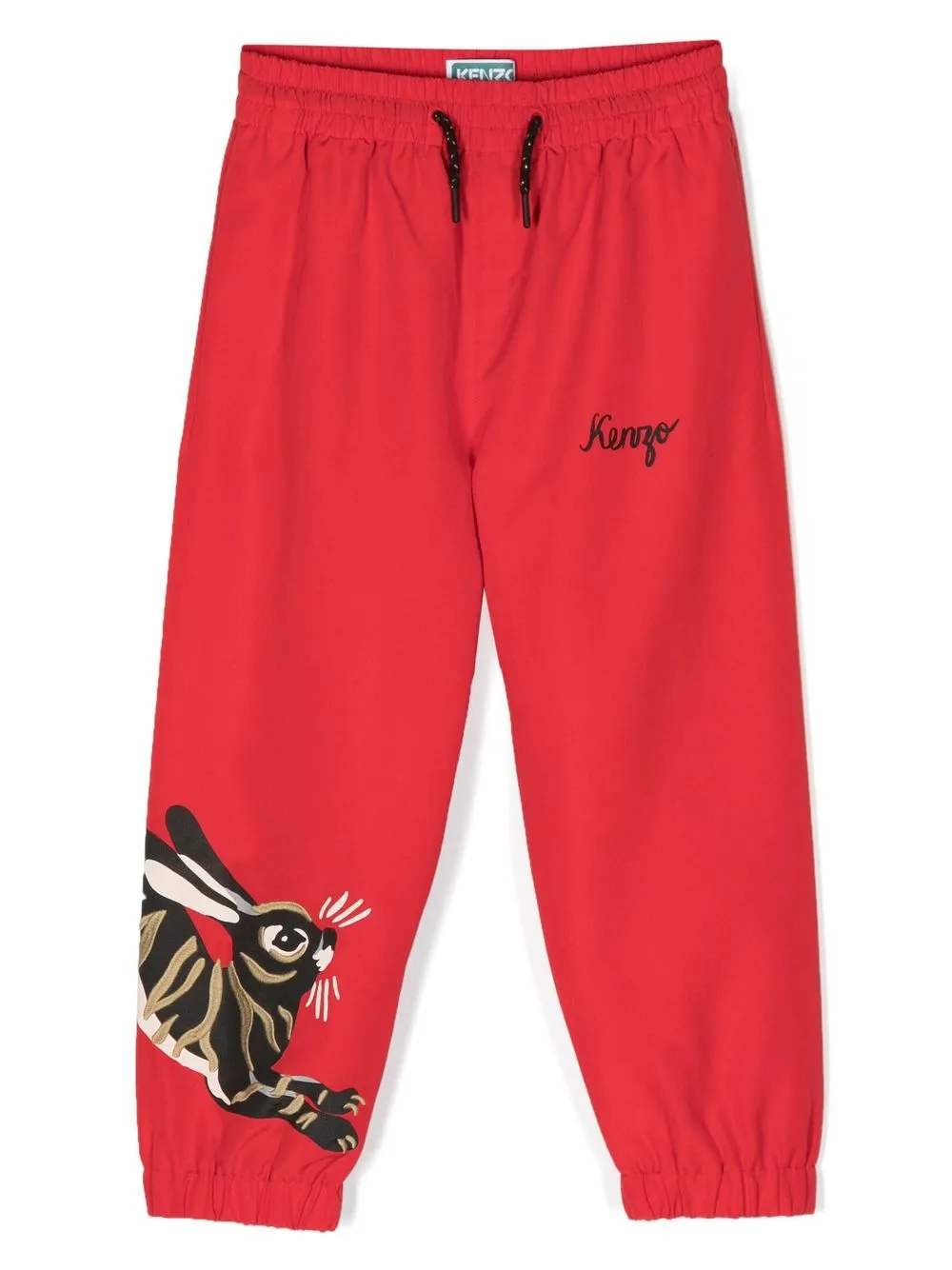 

Kenzo Kids rabbit-motif track pants - Red