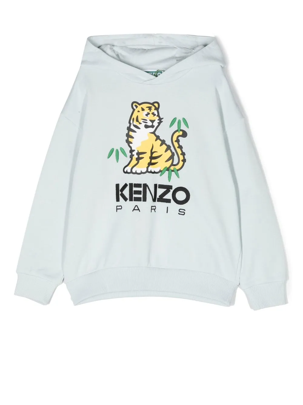 

Kenzo Kids Kotora-print cotton hoodie - Blue
