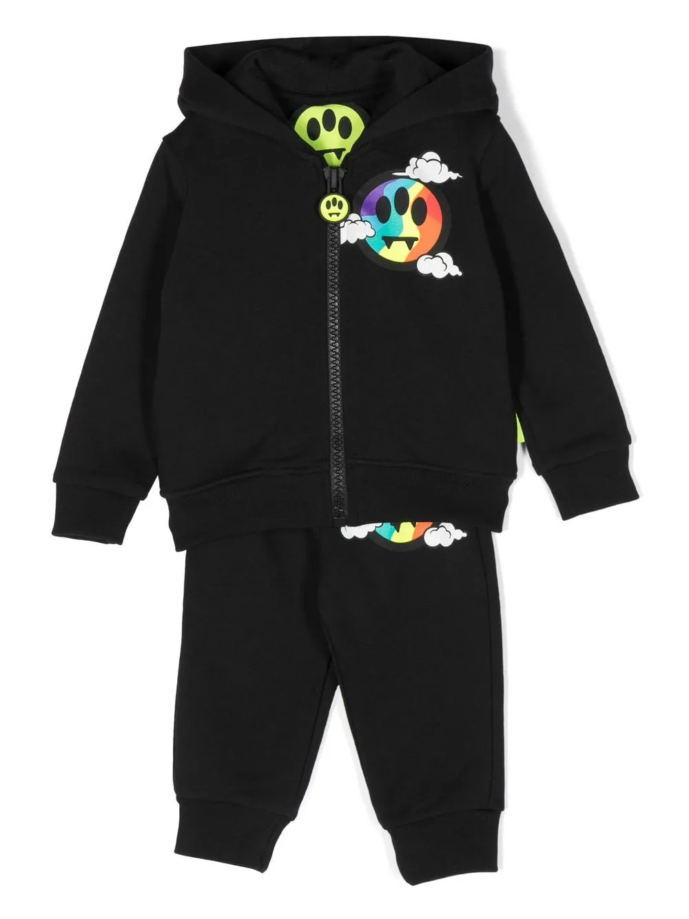 

Barrow kids logo-print zip-up tracksuit - Black