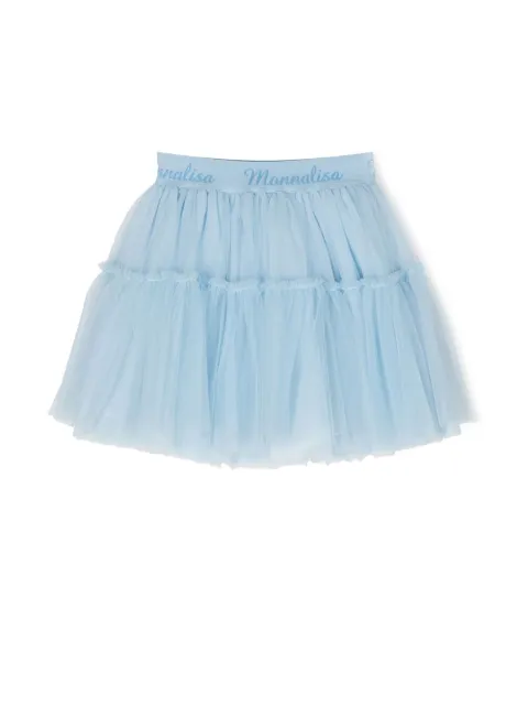 Monnalisa logo-waistband tutu skirt