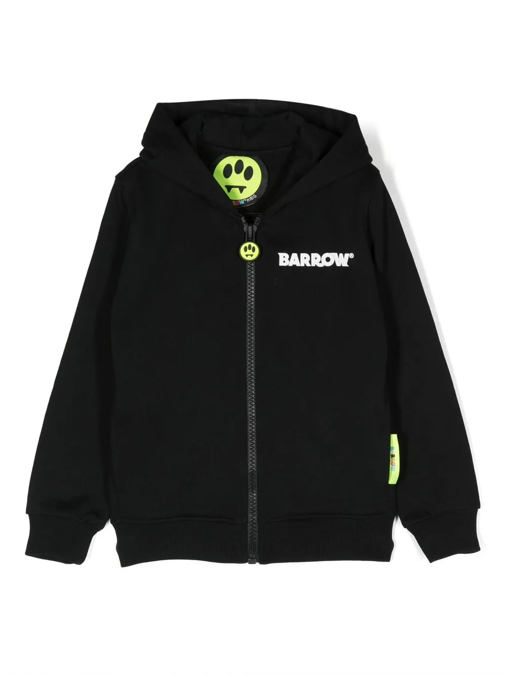 

Barrow kids hoodie con cierre y estampado gráfico - Negro