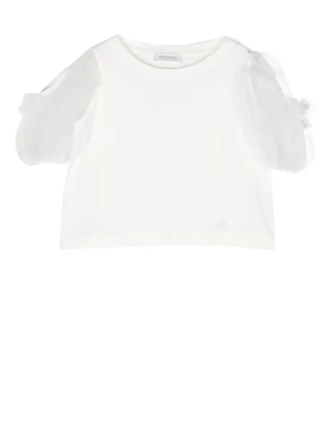Monnalisa playera con mangas farol cortas