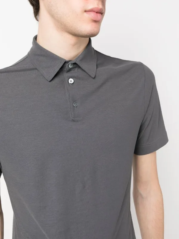 Zanone Ice Cotton Polo Shirt | Grey | FARFETCH ZA