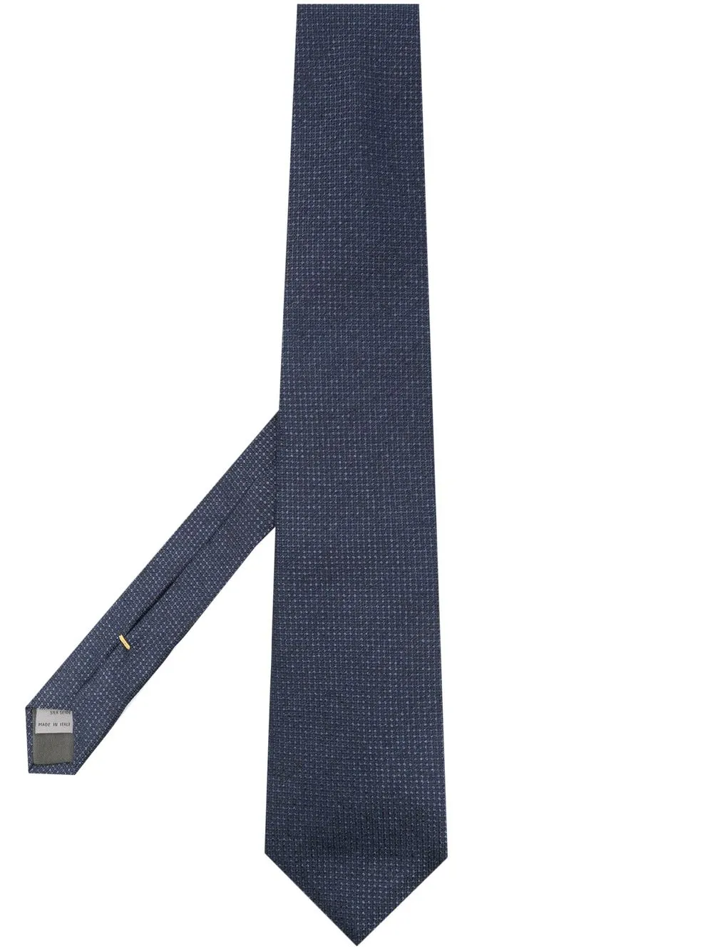 

Canali metallic check-pattern silk tie - Blue