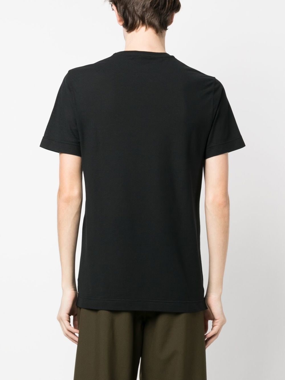 Shop Zanone Basic Short-sleeved T-shirt In Schwarz
