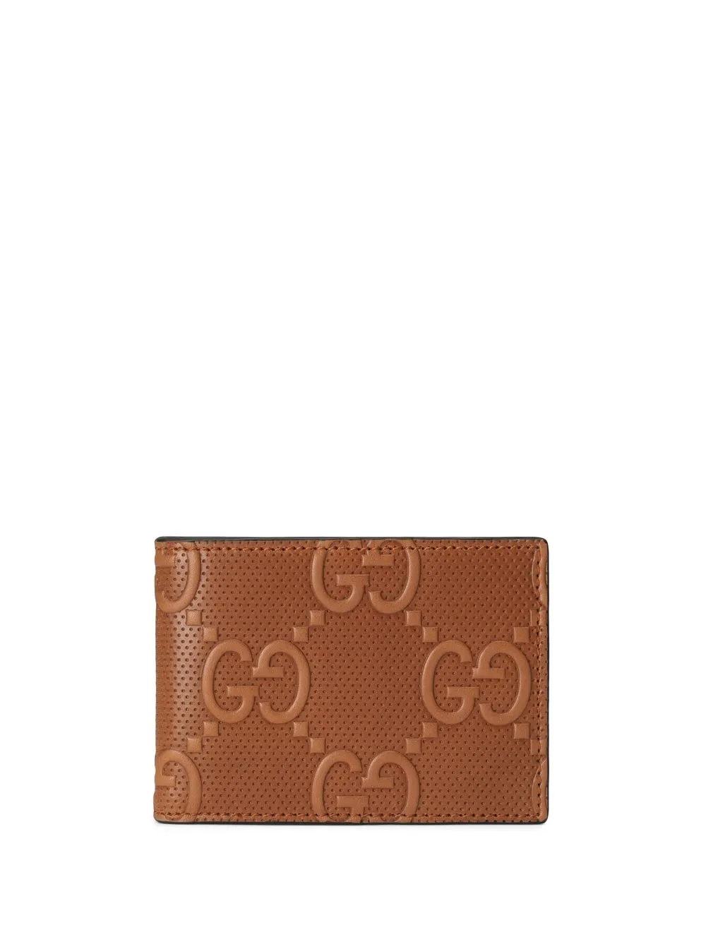 

Gucci GG embossed bi-fold wallet - Brown