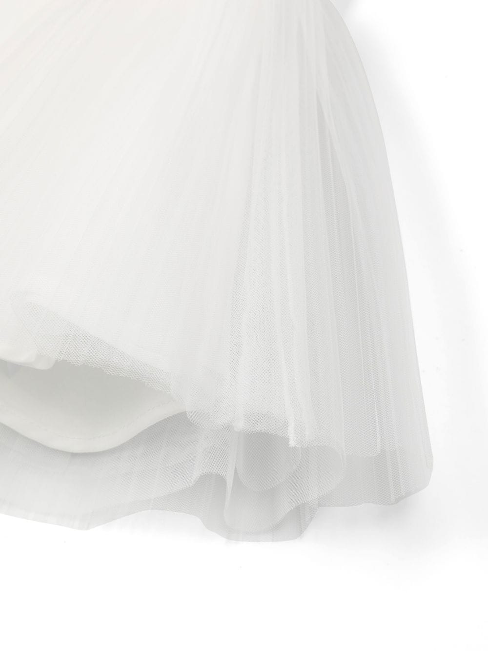 Shop Monnalisa Sleeveless Floral-appliqué Dress In White