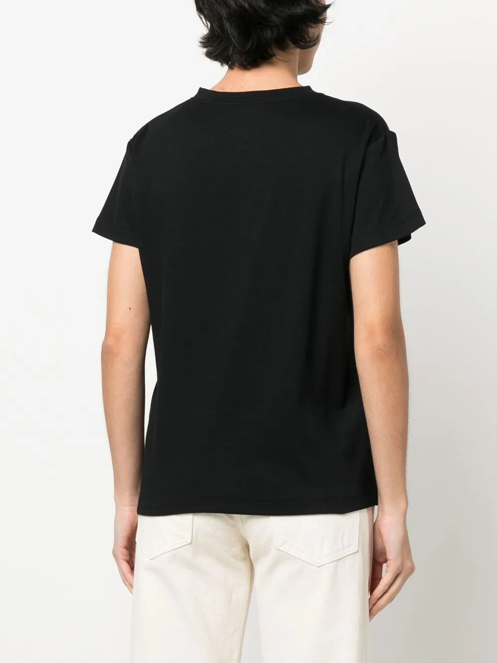 Fabiana Filippi Stripe-pattern Short-sleeved T-shirt In Black