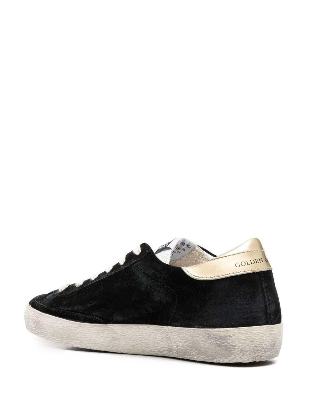 Shop Golden Goose Super-star Low-top Sneakers In Black