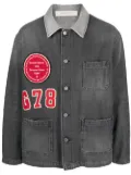 Golden Goose patch detail faded denim jacket - Black