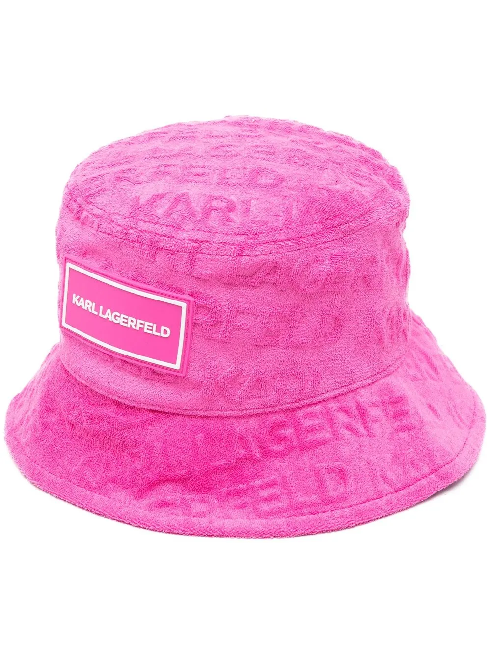 

Karl Lagerfeld gorro de pescador con parche del logo - Rosado