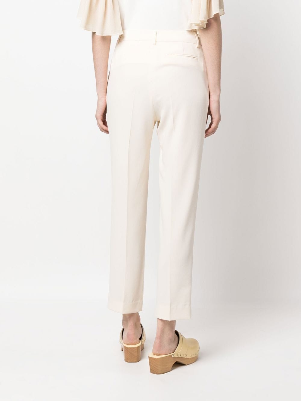 Shop See By Chloé Tailored Tapered-leg Trousers In Neutrals