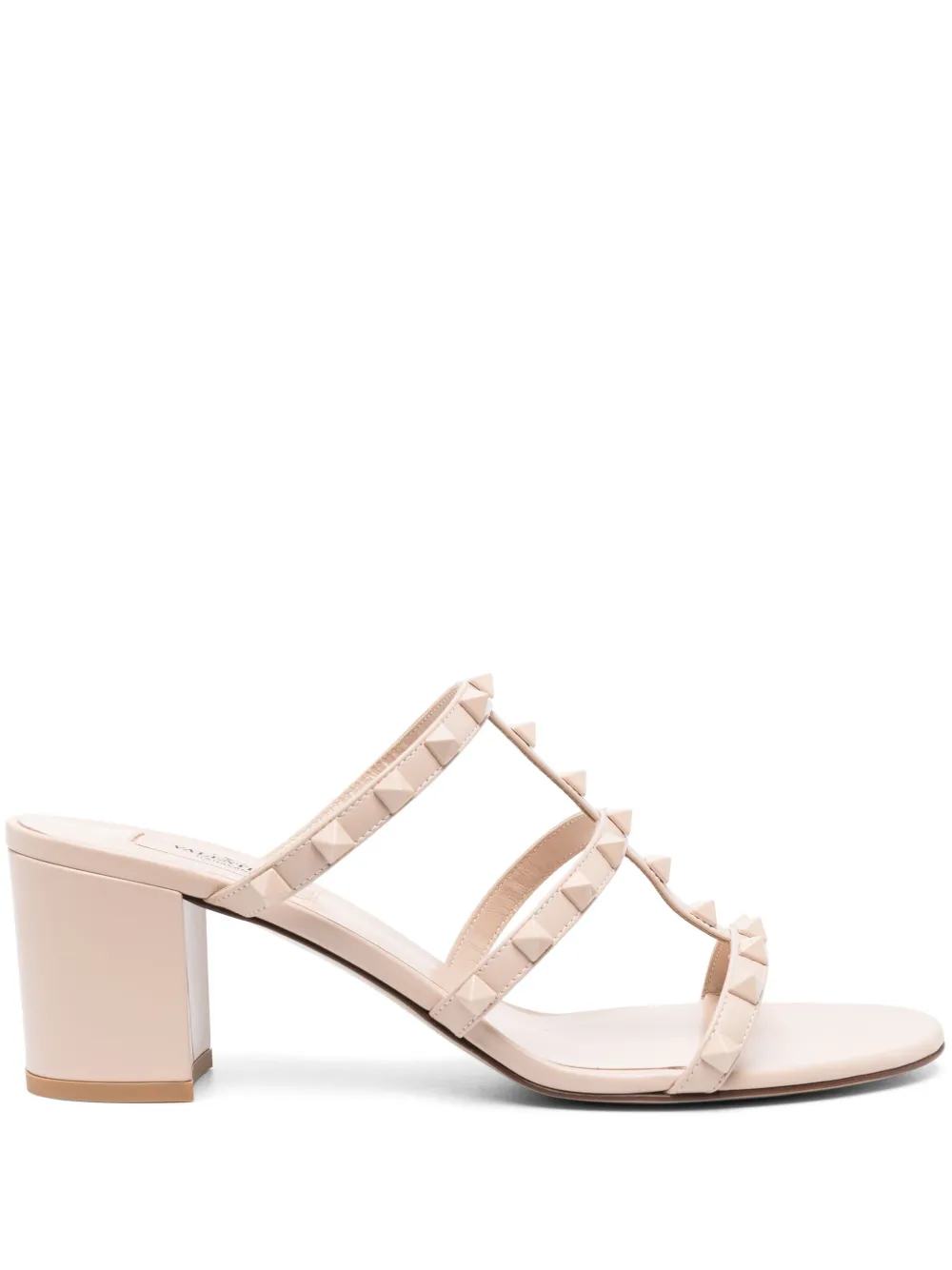 Valentino Garavani Rockstud Caged 60mm Sandals In Neutrals
