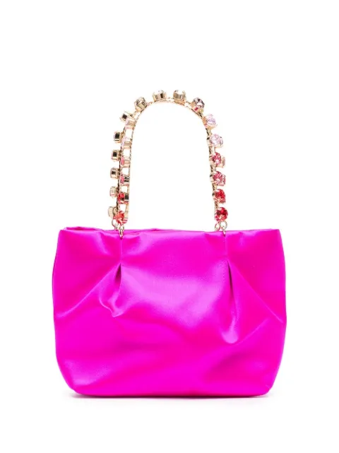 Aquazzura Galactic crystal mini tote bag