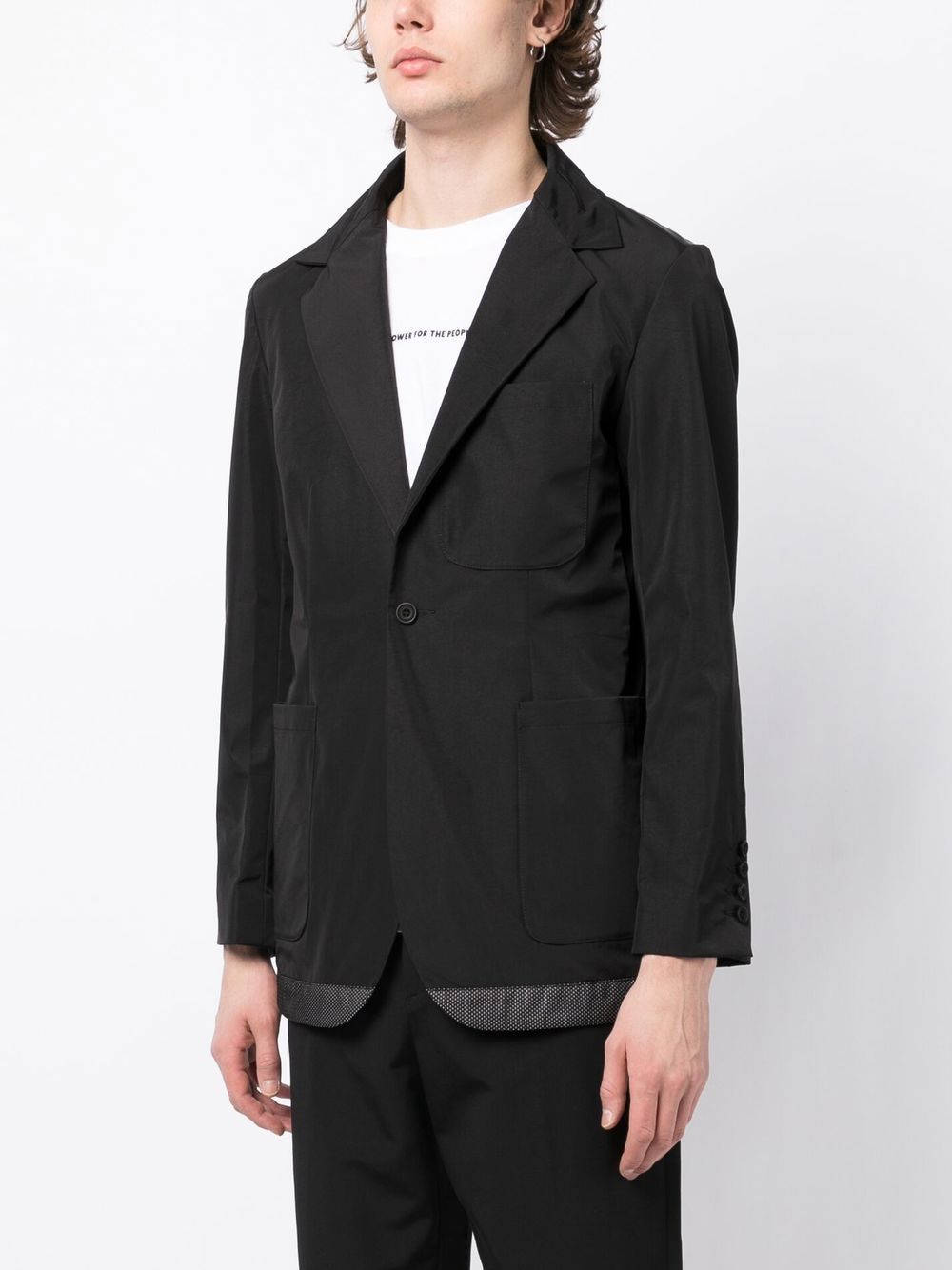 Shop The Power For The People Single-breasted Blazer In Black