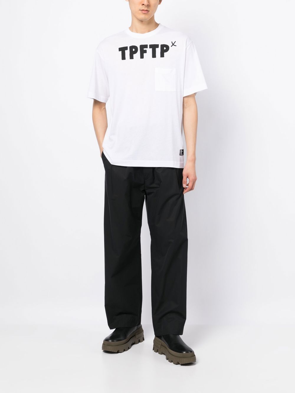 Shop The Power For The People Logo-print T-shirt In White