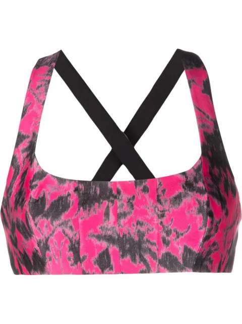 Philosophy Di Lorenzo Serafini floral-print cross-strap bralette