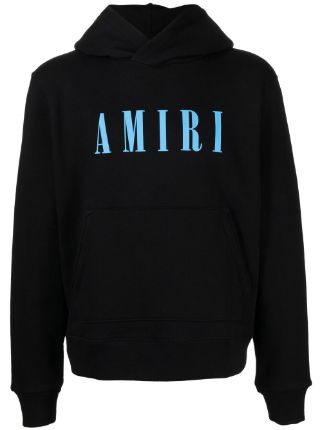 AMIRI logo-print Cotton Hoodie - Farfetch