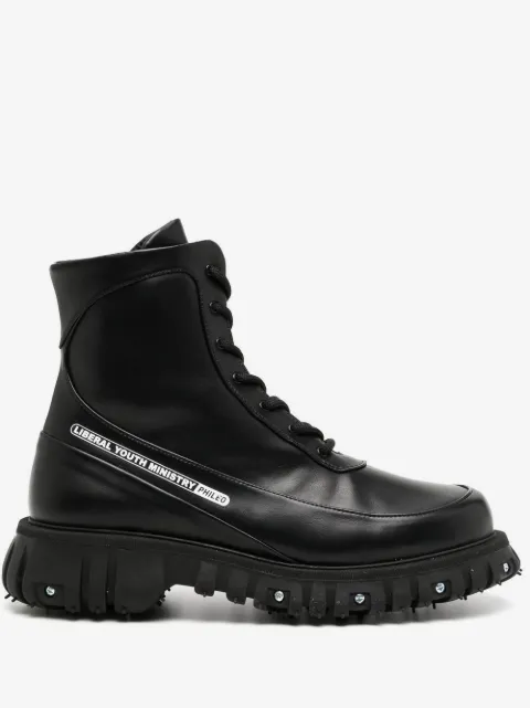 PHILEO screw-detail leather ankle boots