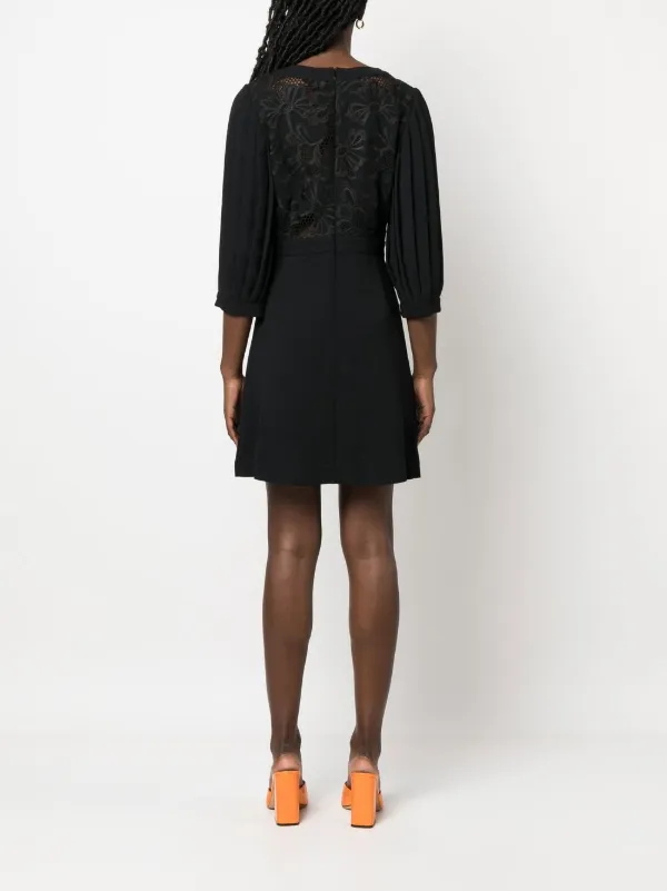chinese dress ladies Lace Top Madonna: Noir / M / Flattering, Elegant, Elevated Timeless Basics by Chloe Colette