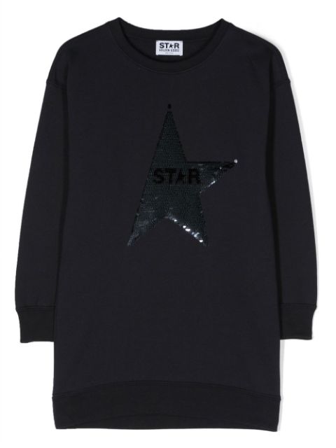 Golden Goose Kids sequin-design sweatshirt dress