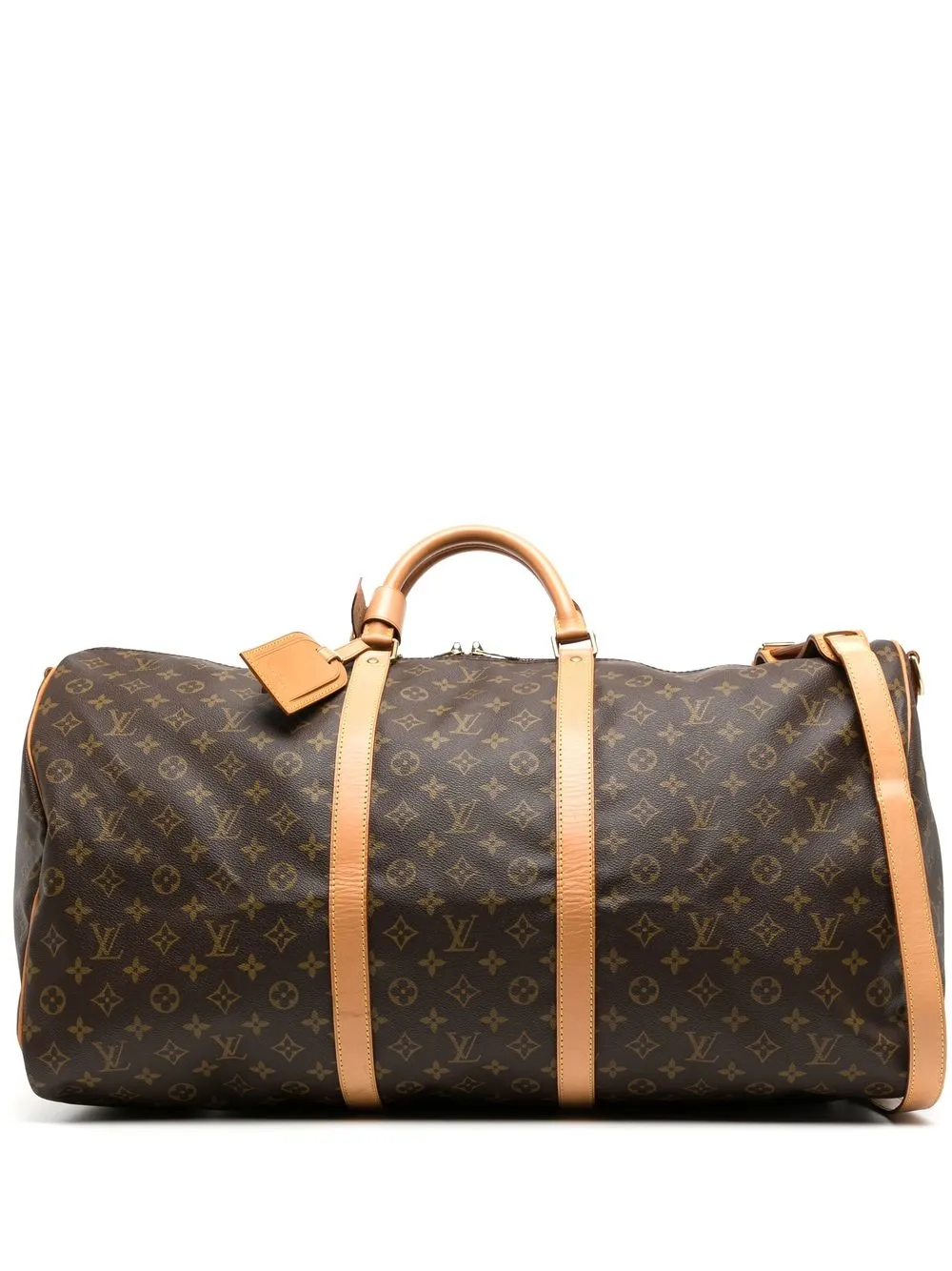

Louis Vuitton 1995 pre-owned monogram Keepall Bandoulière 60 travel bag - Brown
