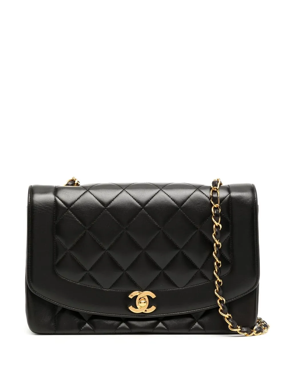 

CHANEL Pre-Owned 1992 Diana leather shoulder bag - Black
