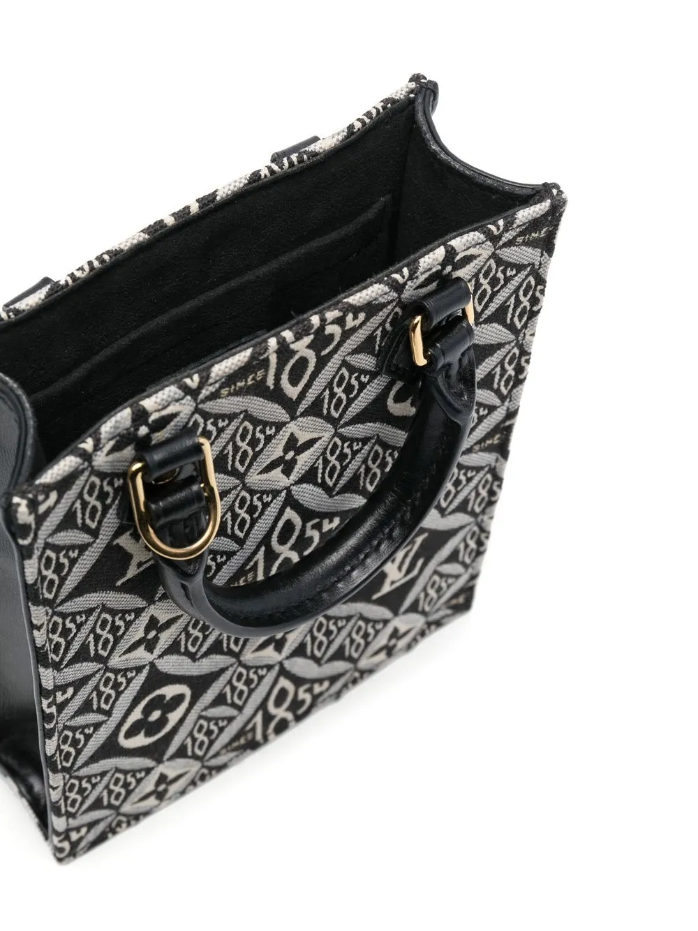 Preowned Louis Vuitton 2021 Petit Sac Plat Tophandle Bag In Black