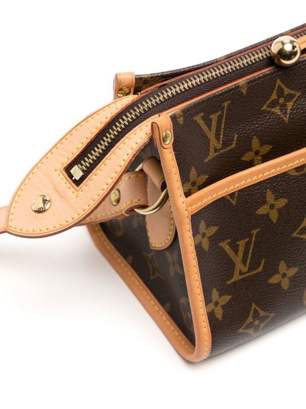 Louis Vuitton Vintage bag, Popincourt Model Brown Leather Cloth
