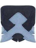 Dion Lee darted denim corset - Blue