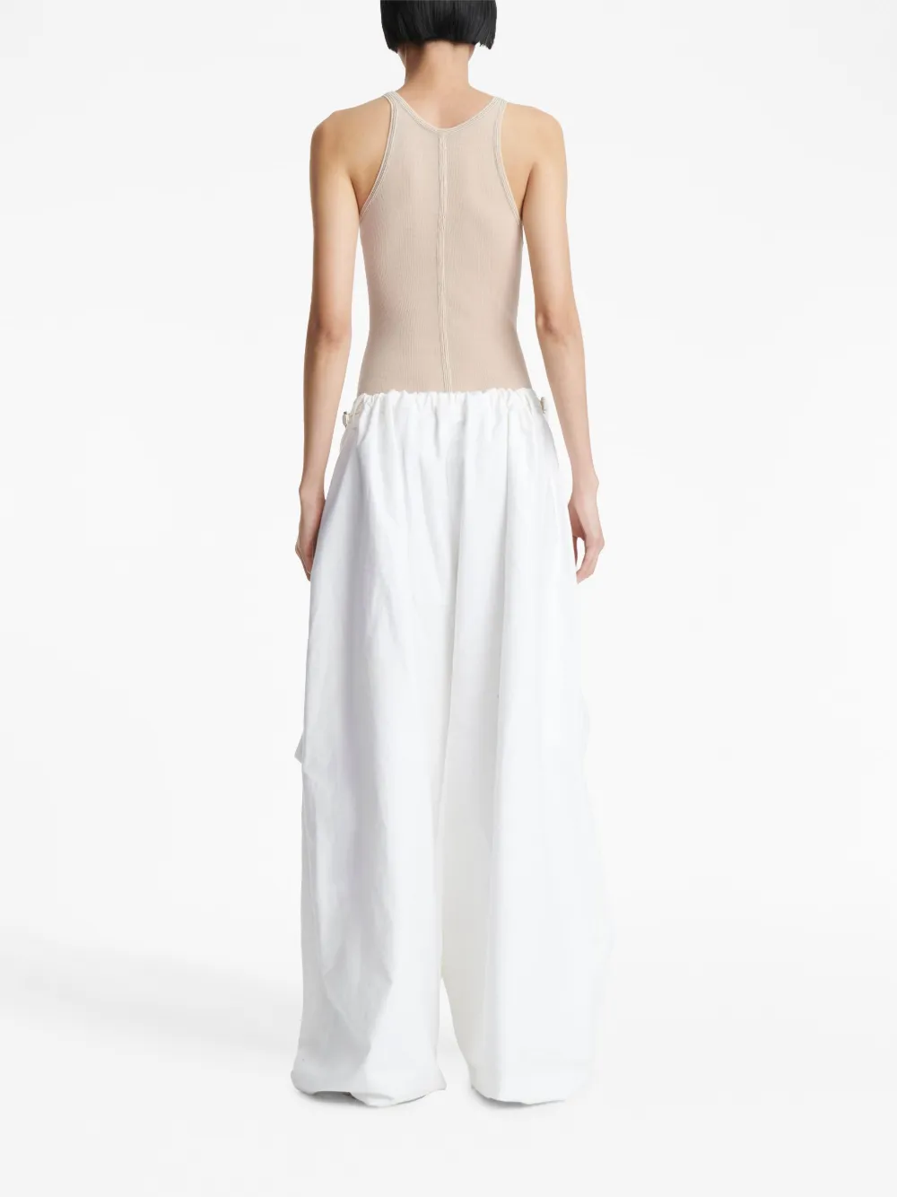 Dion Lee Round-neck Sleeveless Tank Top In Sand