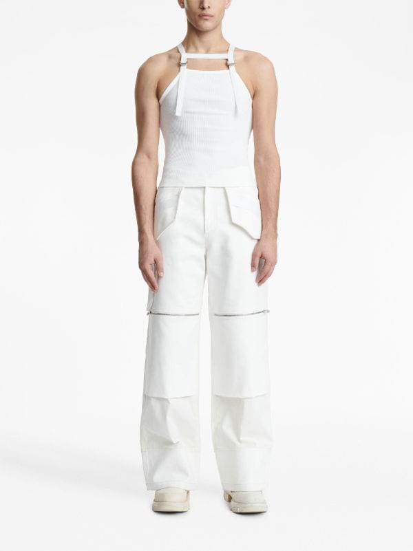 Dion Lee ribbed-knit Sheer Tank Top - Farfetch