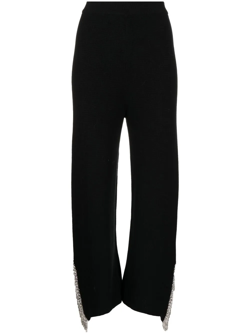 

Izaak Azanei pantalones capri con detalles de cristal - Negro