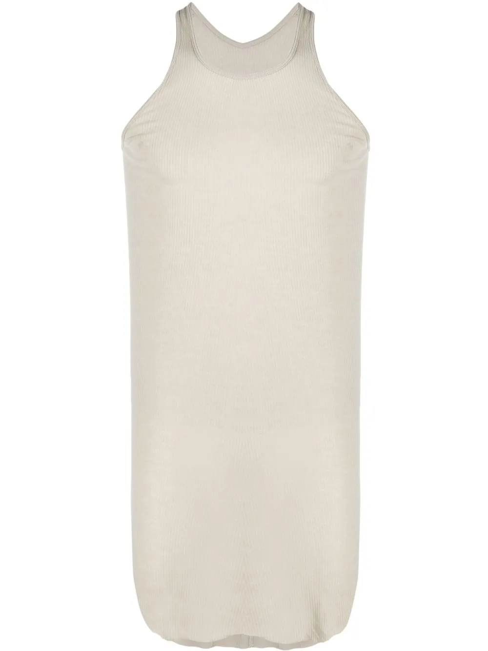 

Rick Owens semi-sheer long-length tank top - Neutrals