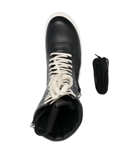 Rick Owens Cargo Basket leather sneakers black | MODES