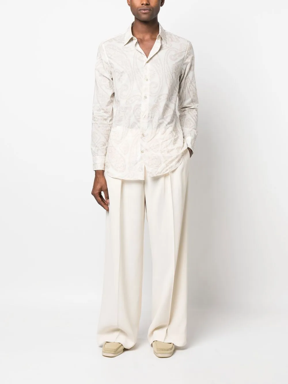 ETRO Overhemd met paisley-print - Wit