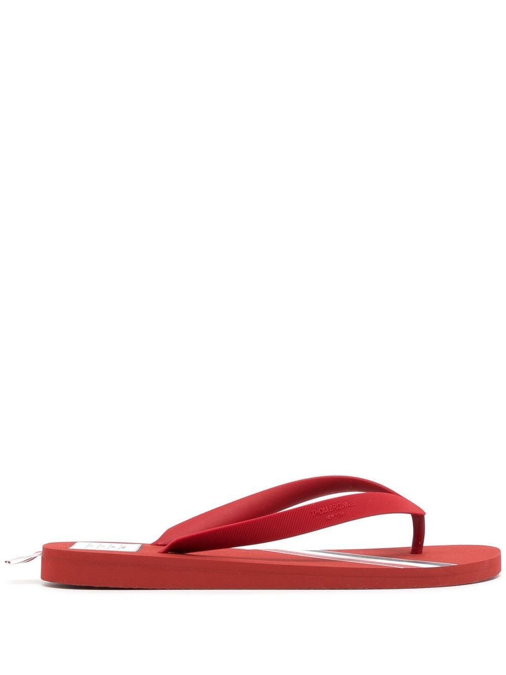 THOM BROWNE RWB-STRIPE FLIP FLOPS