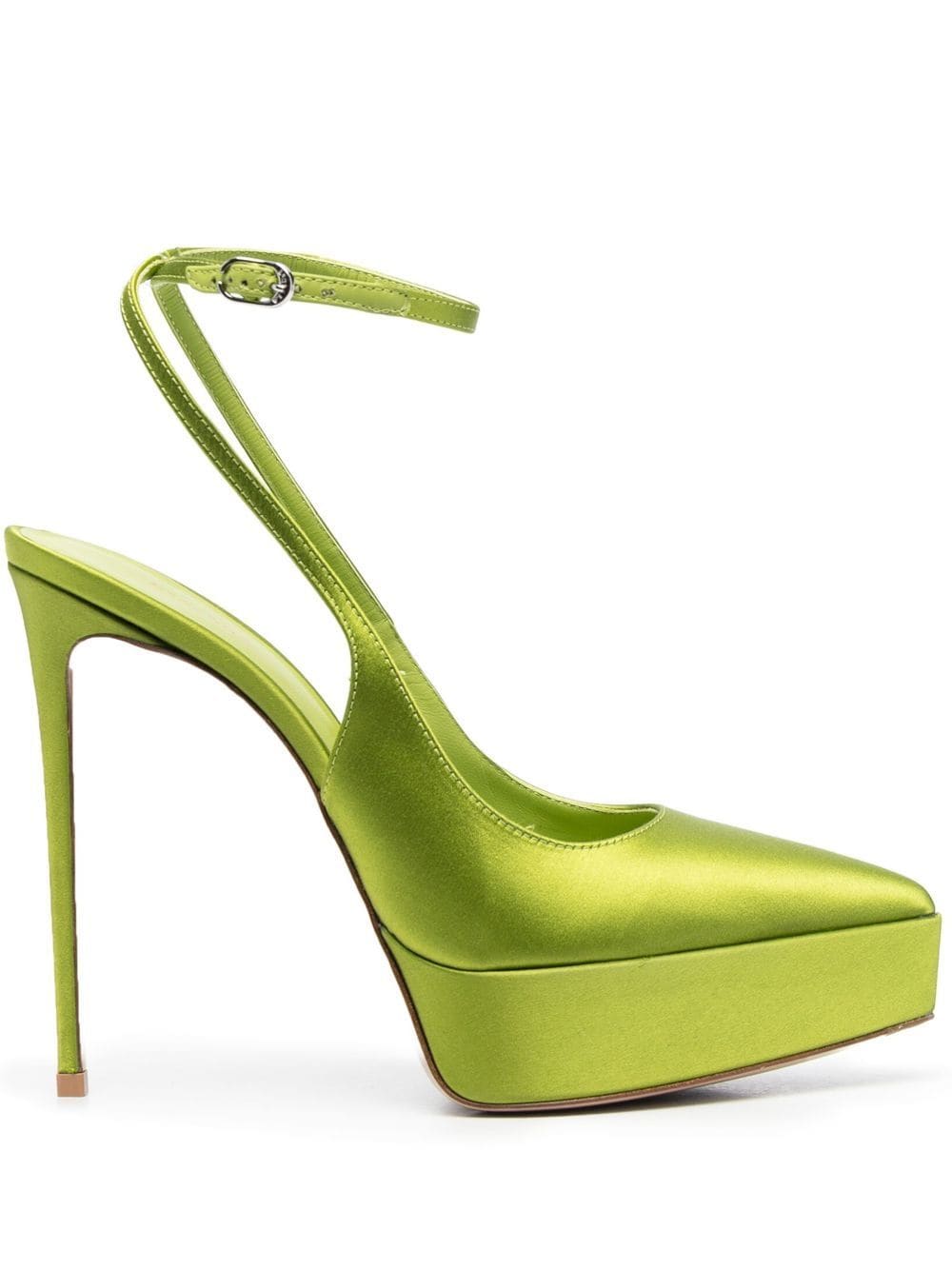 

Le Silla Uma 140mm satin pumps - Green