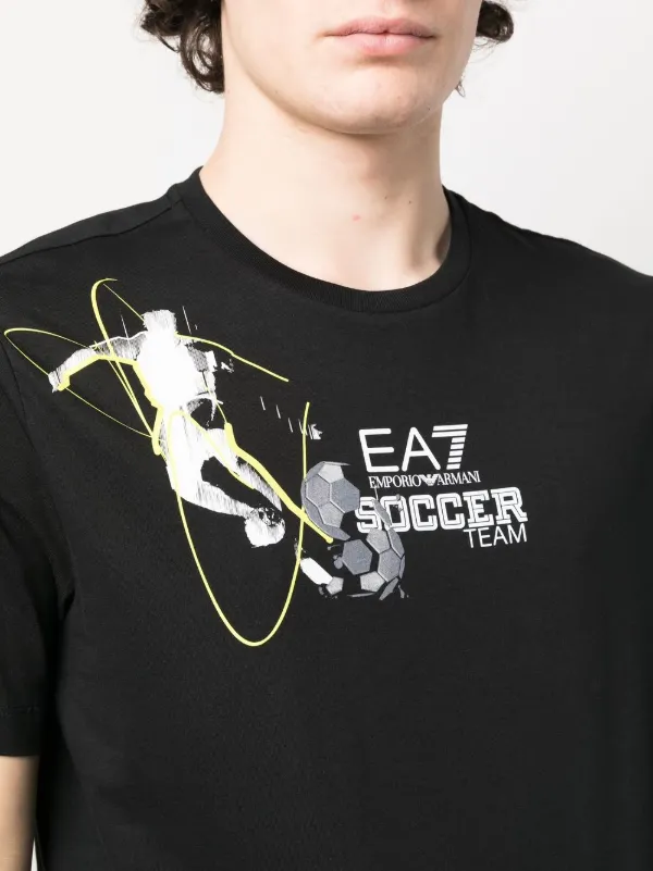 Ea7 soccer t clearance shirt