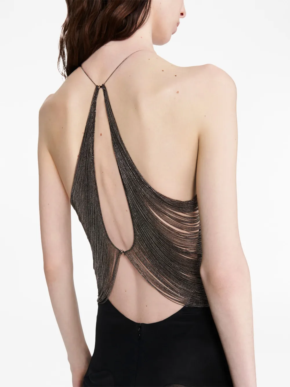 Dion Lee Double Arch Bustier Top in Black | FWRD