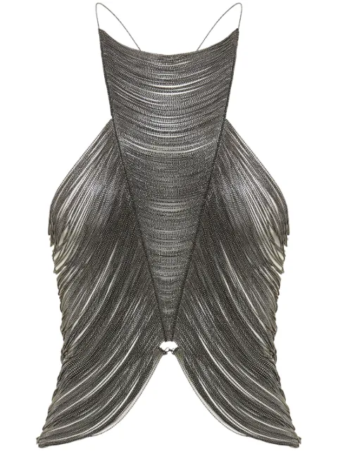 Dion Lee Regata com franjas de contas