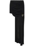 Dion Lee safety-slider gathered mini skirt - Black