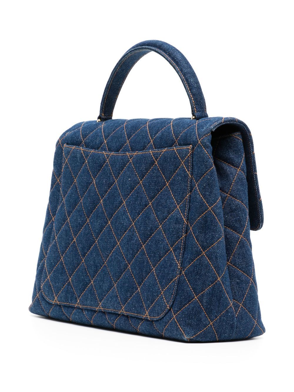 Cheap HOT SALE CHANEL 1997 medium diamond-quilted denim handbag Women